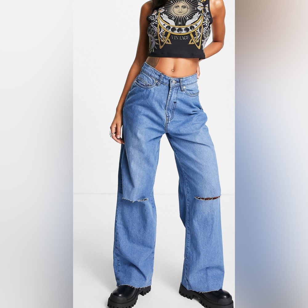 Bolongaro London women’s wide leg jeans